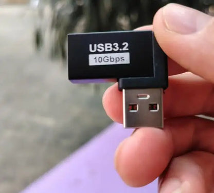 90 Degree USB 3.0 Male to Female Right Angle Extension Adapter USB Upward  Elbow Adapter 10Gbps For Laptop PC Connector Converte