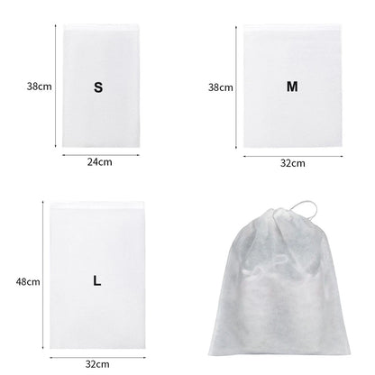 20/30/50Pcs Shoe Dust Covers Set Drawstring Clear Portable Shoe Storage for Sundries Dustproof Shoe Cover Bags Drying Shoes Prot