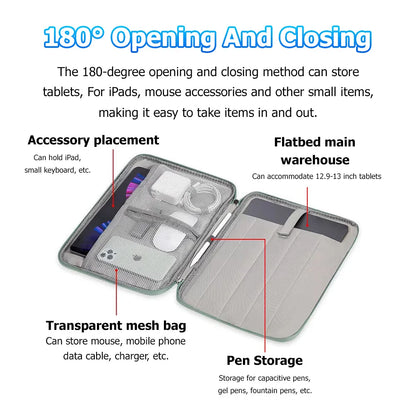 Tablet Sleeve Pouch For iPad Pro 11 2024 11 Inch Air 11 Air 6th Gen Handbag Sleeve Case For IPad Air 13 Pro13 12.9 Dustproof Bag