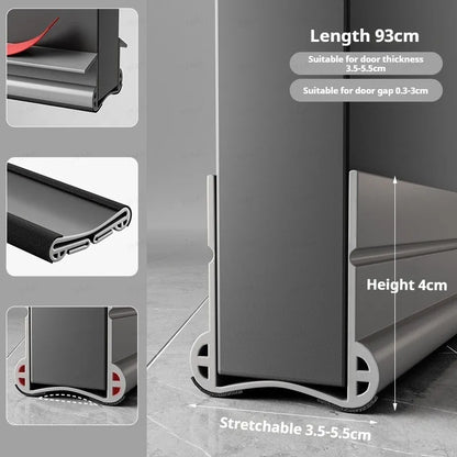 Flexible Door Bottom Sealing Strip Door Gap Soundproofing Wind and Dust Proof Weather Strip Under Door Draft Stopper Tape