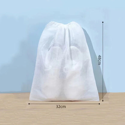 20/30/50Pcs Shoe Dust Covers Set Drawstring Clear Portable Shoe Storage for Sundries Dustproof Shoe Cover Bags Drying Shoes Prot