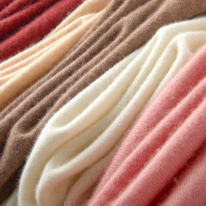 100% Pure Cashmere Women's Sweater V-Neck Long Sleeve Fall Winter Warm Soft Knit Pullover New Knitted Tops Women's Clothing