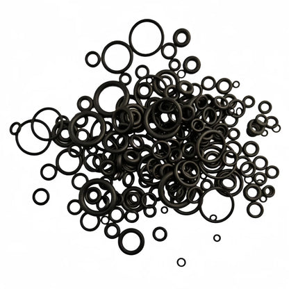 225pcs O-Ring Kit: Durable Rubber Seals for Automotive & Machinery, Ideal for Plumbing - Oil & Water Resistant, Assorted Sizes