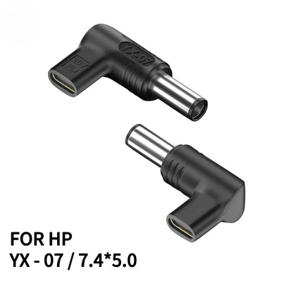 20V100W Laptop Power Adapter Connector DC Plug USB Type C Female to DC Male Jack Converter for Hp Dell Asus Acer Lenovo Notebook
