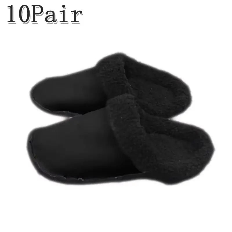 1pair Hole Shoes Velvet Liner Winter Warm Shoes Covers Thickened Soft Shoes Cover Detachable Cotton Sleeve Plush Inner Liner