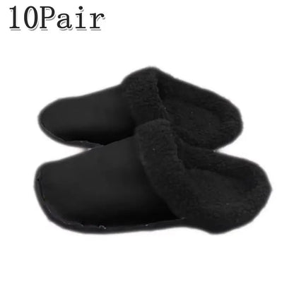1pair Hole Shoes Velvet Liner Winter Warm Shoes Covers Thickened Soft Shoes Cover Detachable Cotton Sleeve Plush Inner Liner