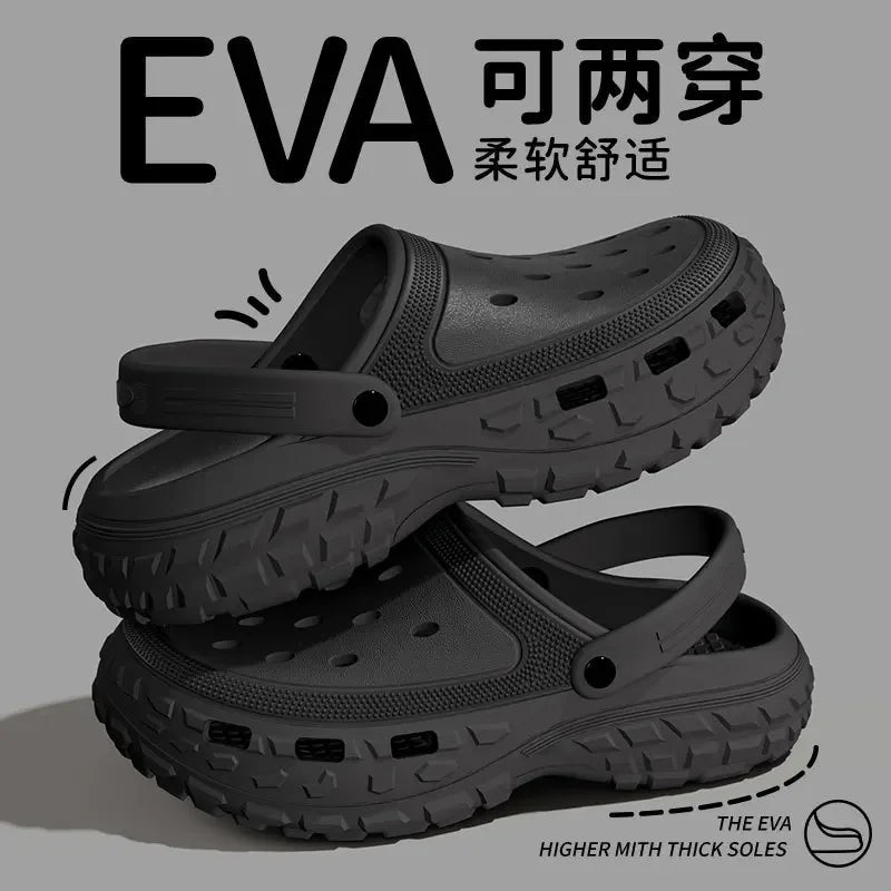 Summer Women Platform Sandals 2026 Closed Toe Non-Slip Beach Sandals Lightweight Soft Bottom for Home Comfortable Sandalias