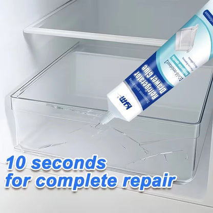 Refrigerator Repair Glue 25ML Cold Resistant Waterproof Adhesive for Fridge Drawer Door Seal Quick Drying for Plastic Glass