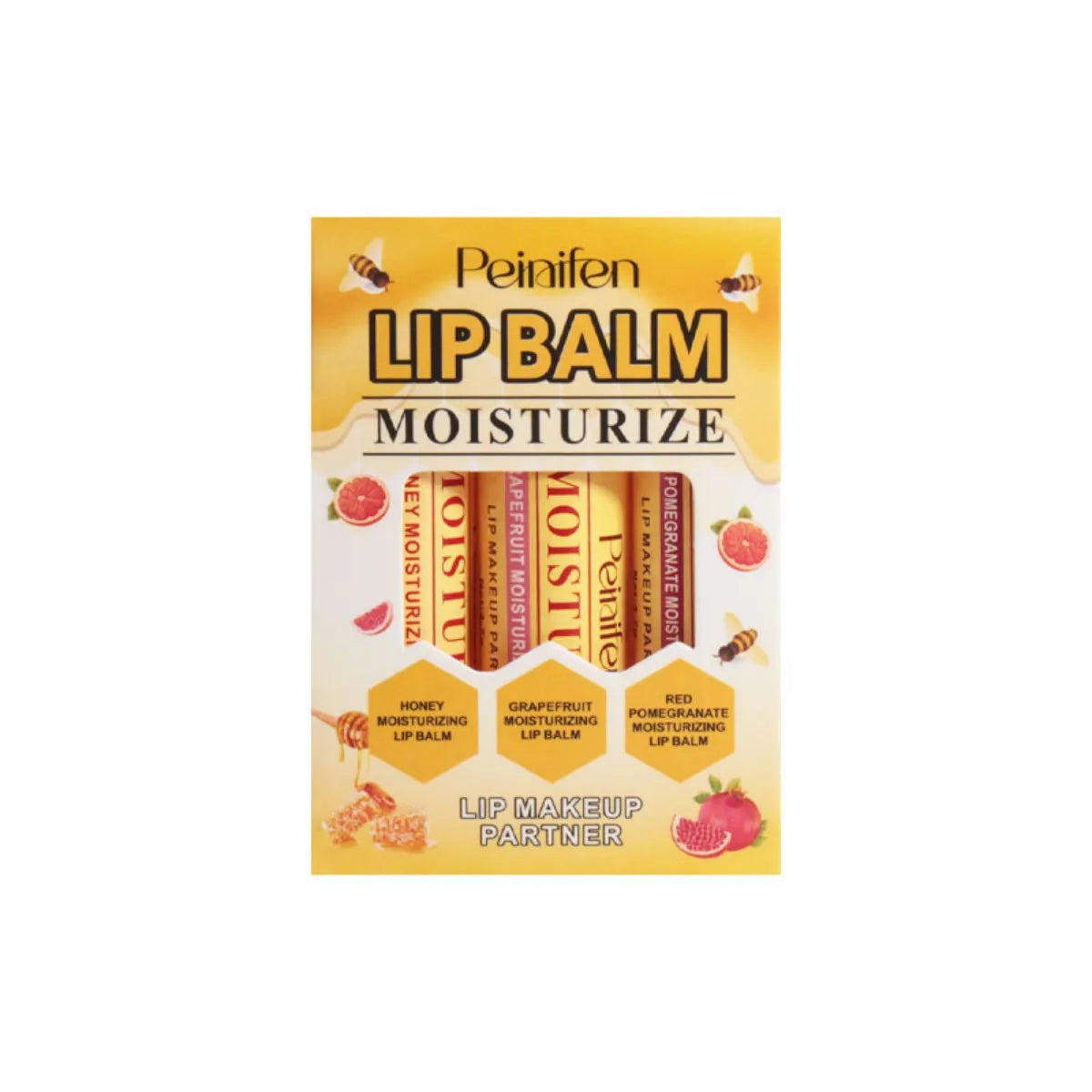 3-Piece Lip Balm Lipstick Base Lip Balm Makeup Natural Plant Anti-Scratch Lip Care Petroleum Jelly Lip Balm
