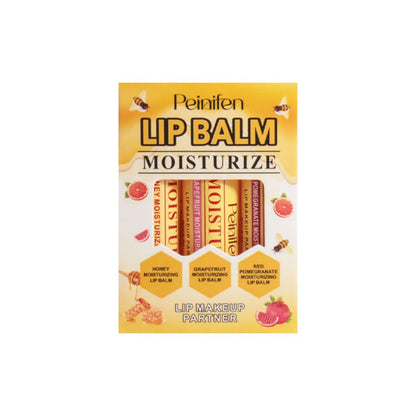 3-Piece Lip Balm Lipstick Base Lip Balm Makeup Natural Plant Anti-Scratch Lip Care Petroleum Jelly Lip Balm