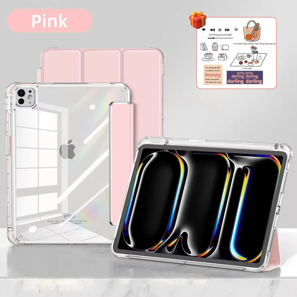 For iPad 10th Generation Case iPad 10.2 7 8 9th Gen Cover For iPad Air 4 5 6 10.9 11 12.9 13 M2 M3 M4 9.7 Mini6 7 11th（A16）Case