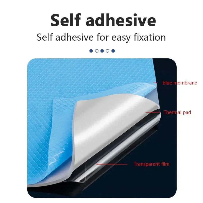 COOLCIRC 24W/Mk Thermal Pad 80x40mm/100x100mm Size For GPU CPU Radiator Cooling Conductive Silicone High Quality Heat Insulation