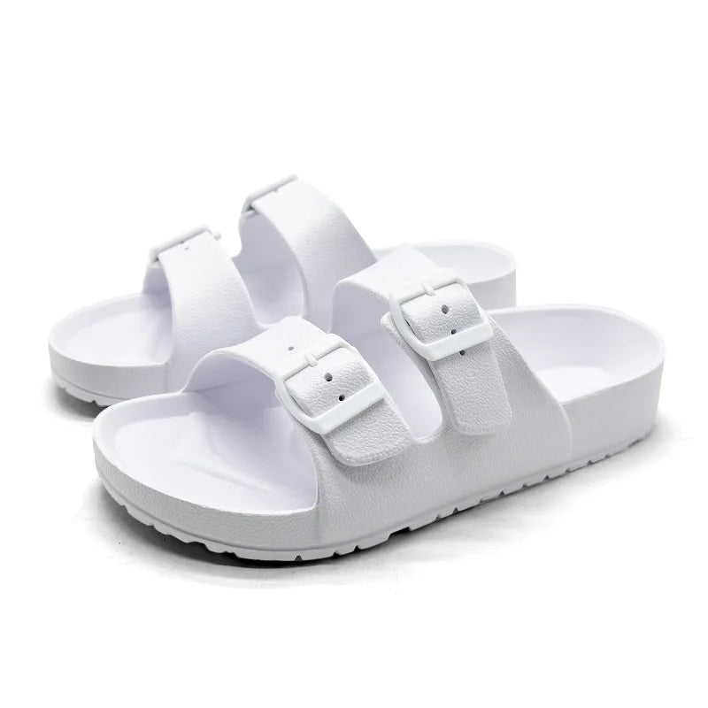 Shevalues Summer Fashion Sandals For Women New Non-slip Outdoor Beach Slippers Soft Comfort EVA Sandals Casual Women Home Slides