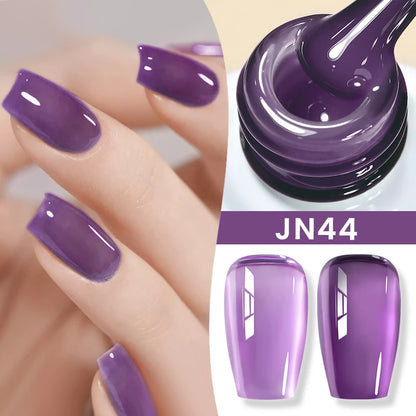 BORN PRETTY 83 Colors 10ml Jelly Nude Gel Nail Polish Autumn Amber Semi Transparent Manicure Soak off UV LED Nails Gel Varnish