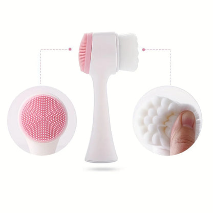 Silicone Pet Paw Cleaner & Massage Brush Dual-Sided Dog Grooming Tool for Healthy Coats and Claws Dog&Cat Foot Cleaner Tools 1pc