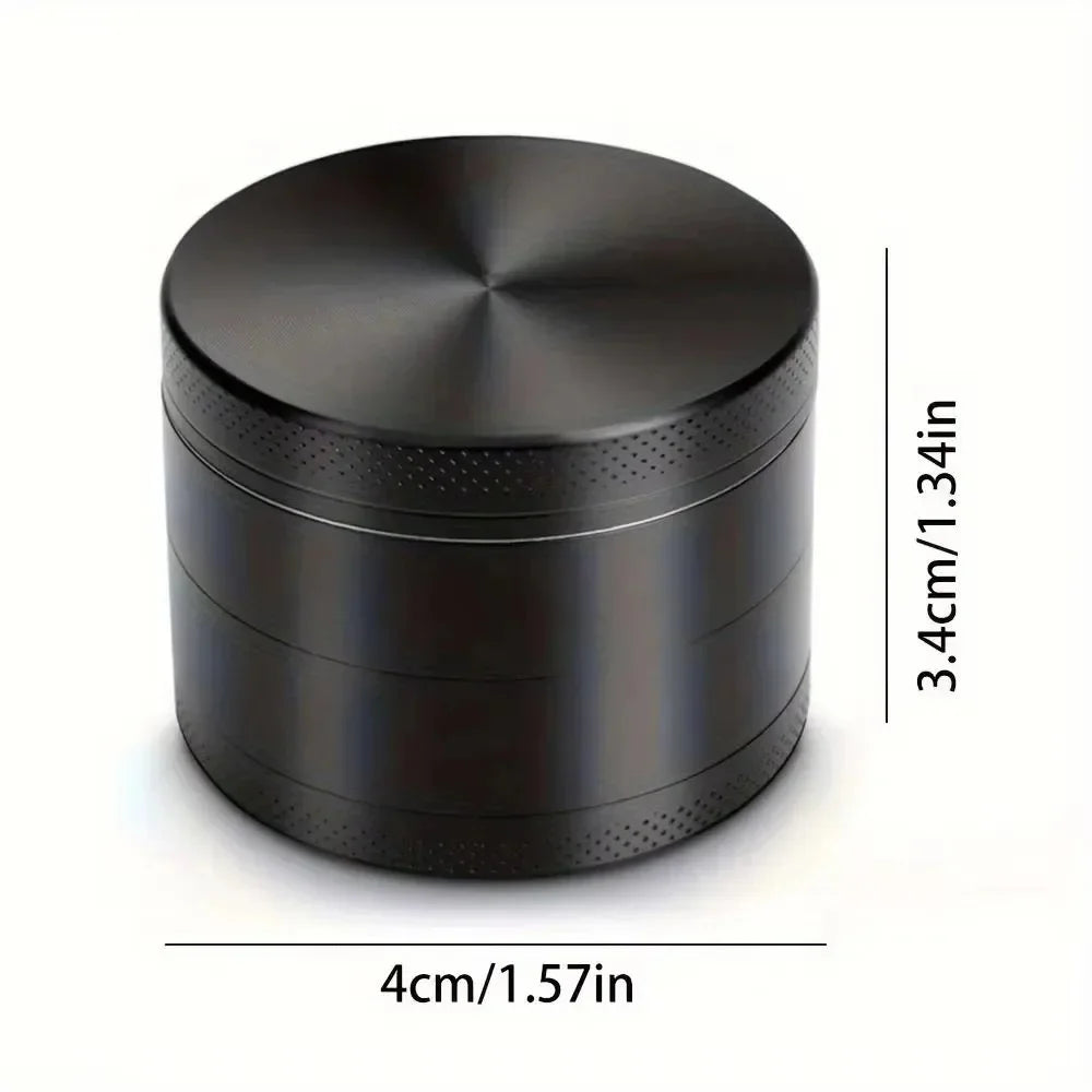 Spice Grinder 4 Piece Grinder Includes Stainless Steel Screen,Pollen Scraper Grass Tobacco Grinder Smoking Cigarette Accessories