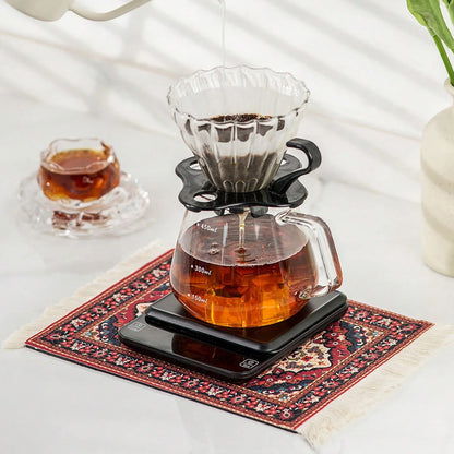 1pc Coffee Mat, Bohemian Style Coffee Pad Cup Mat, Multi-purpose Anti-slip Placemat, Coaster Coffee Accessories