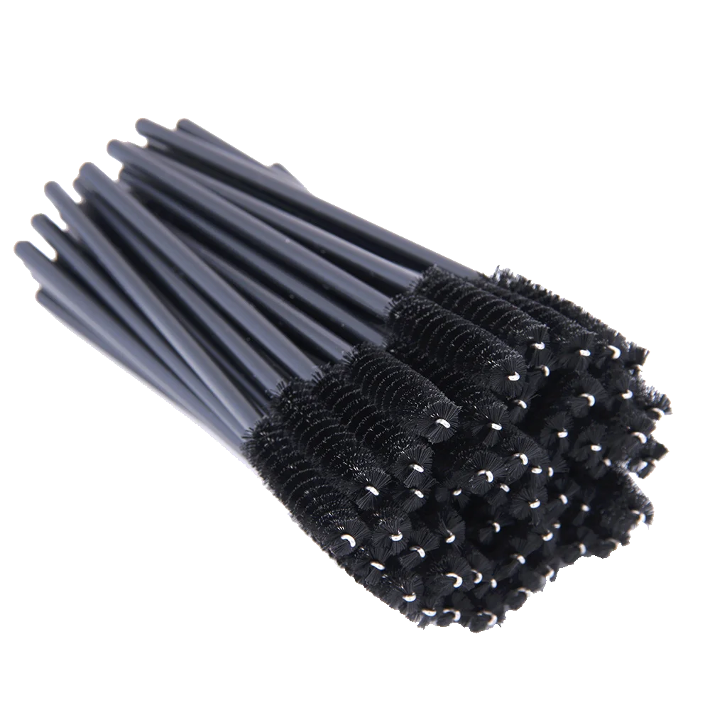 New 5/25/50Pcs Wholesale Crystal Eyelashes Brush Applicator Eyelash Brushes Plastic Mascara Wand Lashes Extension Makeup Beauty