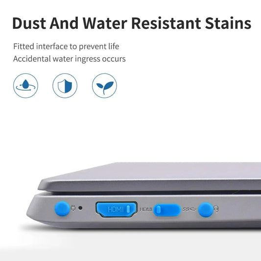 Universal USB Type C Interface Dust Protectors Silicone Notebook Anti Dust Plug For Laptop Accessories Anti-Dust Caps Set