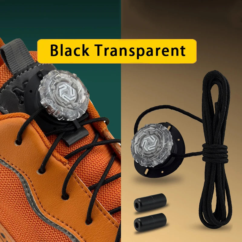 Automatic Shoe Laces No Tie Shoelaces Swivel Buckle Laces Sneakers Thick Rope Shoelace Children Adult Quick Shoe Laces Unisex