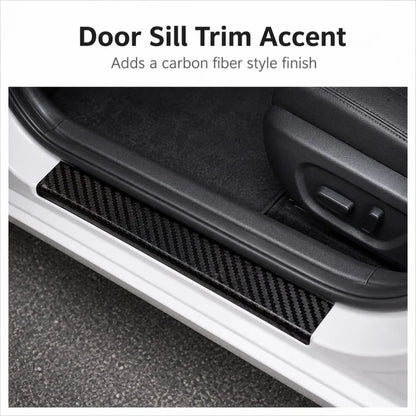 1m-10m 3D Carbon Fiber Anti Collision Film Car Door Edge Guards Door Sill Protector Waterproof Scratch Cover Strip Stickers Tape