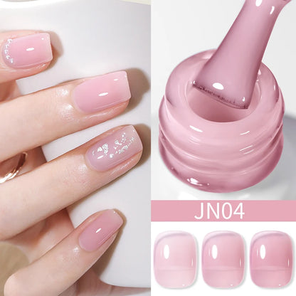 BORN PRETTY 83 Colors 10ml Jelly Nude Gel Nail Polish Autumn Amber Semi Transparent Manicure Soak off UV LED Nails Gel Varnish