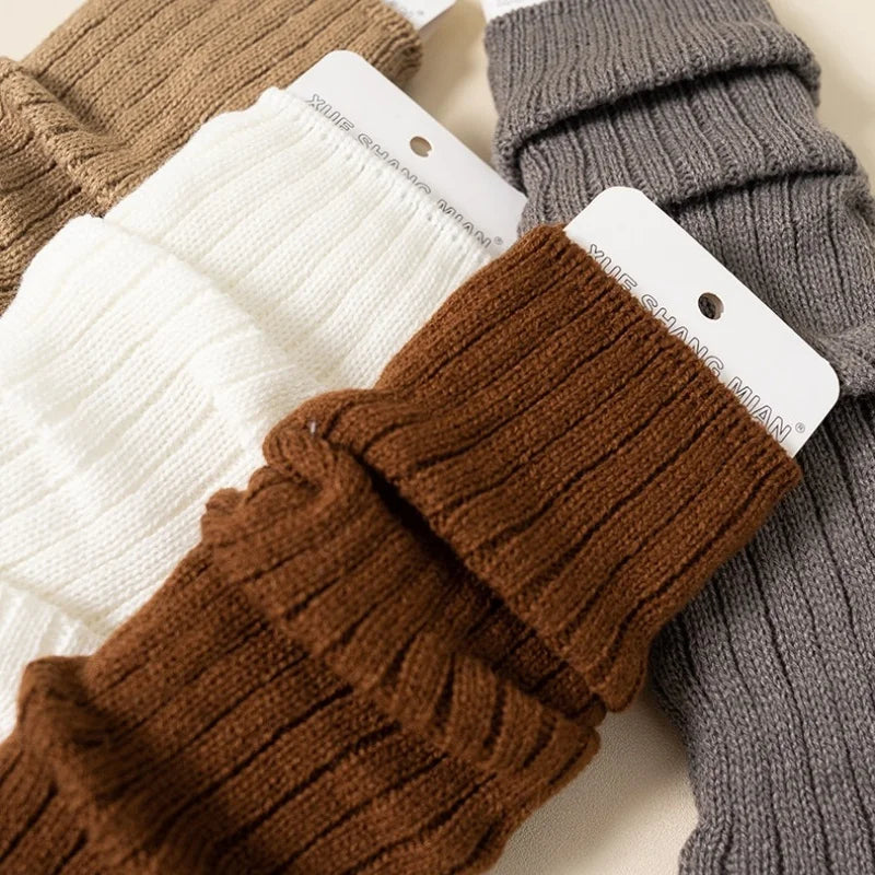 Fashion Children's Leg Warmers Knitted Soft Leg Warm Long Socks Kids Girls Elegant Warm Socks Accessories  Winter Autumn 3-12Yrs